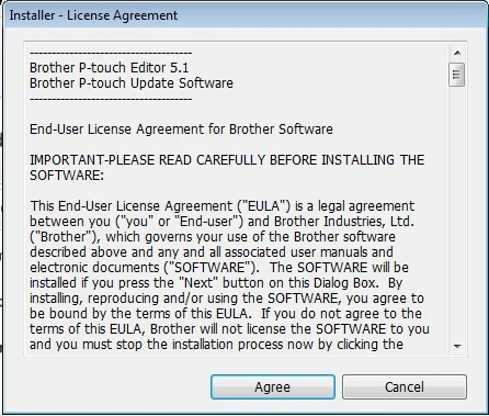 HƯỚNG DẪN CÀI ĐẶT MÁY IN NHÃN BROTHER PT-E550W