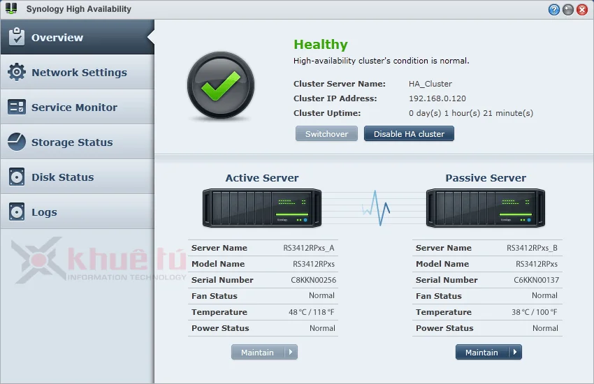 GIỚI THIỆU GIẢI PHÁP SYNOLOGY HIGH AVAILABILITY (SHA) - GIẢI PHÁP TRIỂN KHAI 02 MÁY CHỦ NAS CHẠY SONG SONG ĐẢM BẢO TÍNH SẴN SÀNG CAO GIỚI THIỆU GIẢI PHÁP SYNOLOGY HIGH AVAILABILITY (SHA) - GIẢI PHÁP TRIỂN KHAI 02 MÁY CHỦ NAS CHẠY SONG SONG ĐẢM BẢO TÍNH SẴN SÀNG CAO