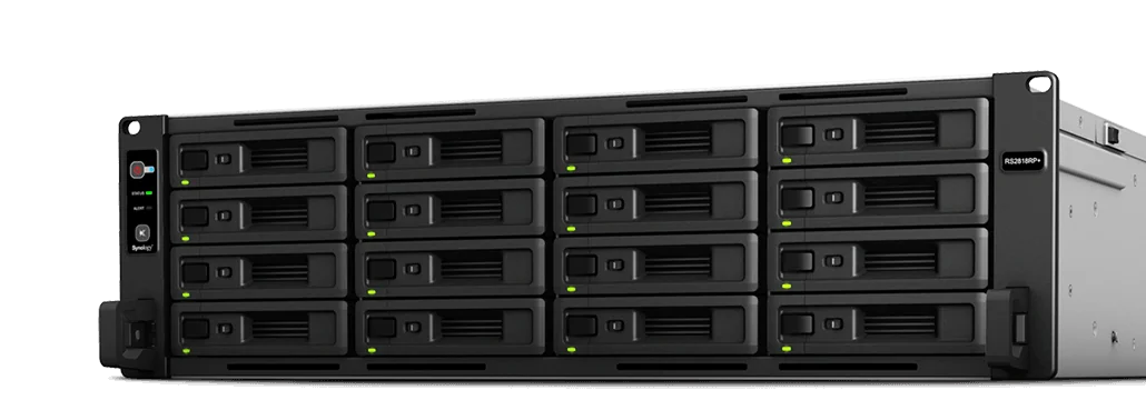 Synology RS2818RP+: NAS 28HDD dung lượng lá»›n, mở rá»™ng linh hoạt cho backup táºp trung hoặc file server