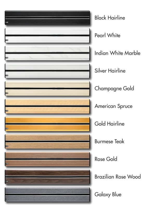 Tùy chọn màu sắc cho thanh ray